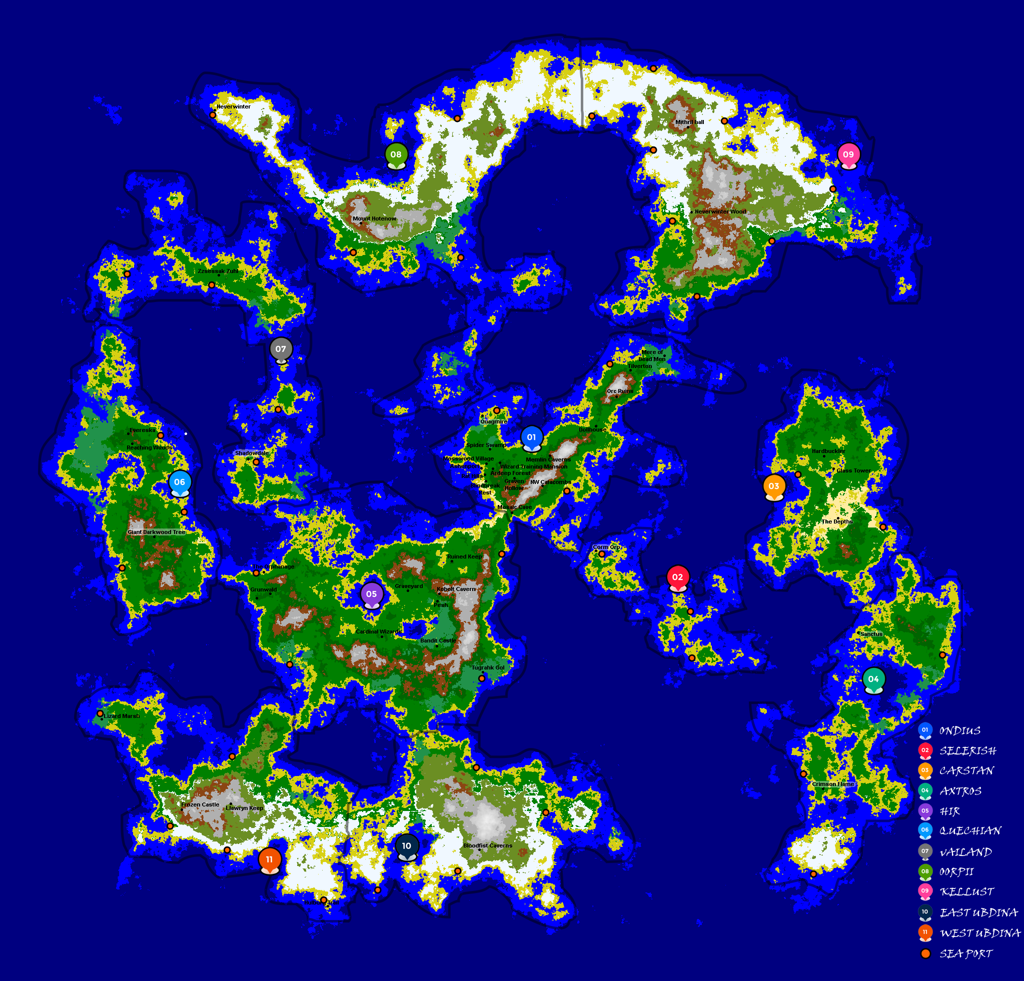 Luminari world map — update of 14 April 2020