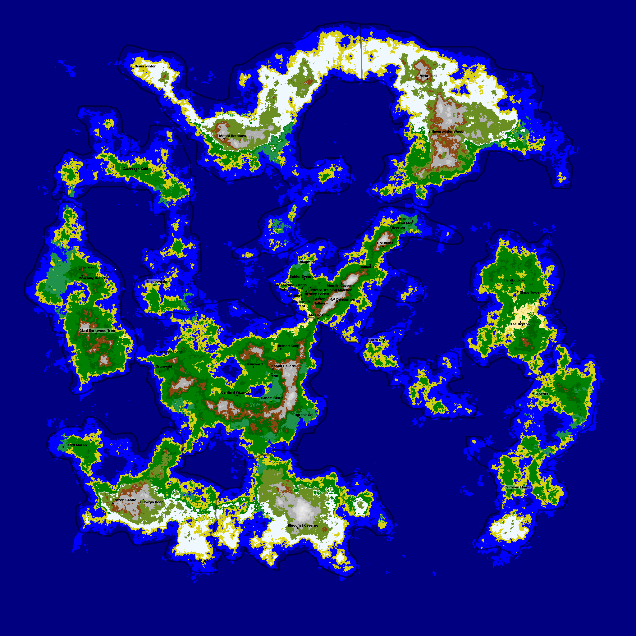 Luminari world map — update of 23 October 2020